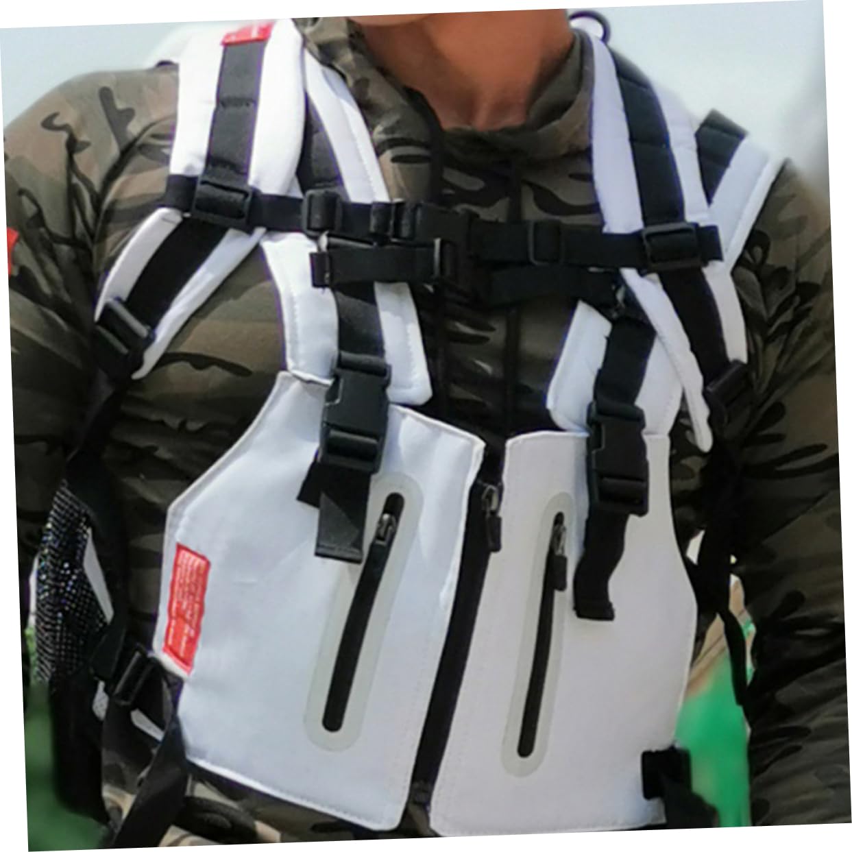 INOOMP Chaleco Deportivo Reflectante para Hombre De Alta Visibilidad para Correr y Ciclismo Múltiples Bolsillos para Actividades Al Aire
