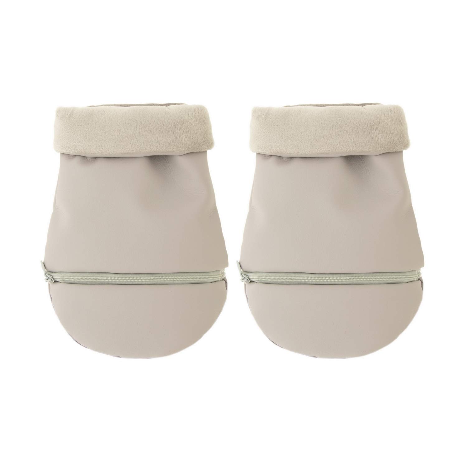 Manoplas Carrito Bebé Rosy Fuentes- Con Forro Polar Interior - Guantes para Carro Bebé - Tejido Suave y Agradable - Manoplas Carro Bebé Universales -Gris
