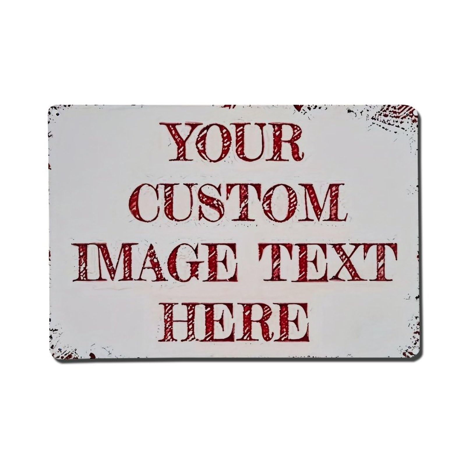 Nestemfo Vintage Your Custom Image Text Here Tin Sign Metal Sign, Living Room,Bar, Home, Bedroom Wall Decor,Retro Metal Poster 8X12 Inches