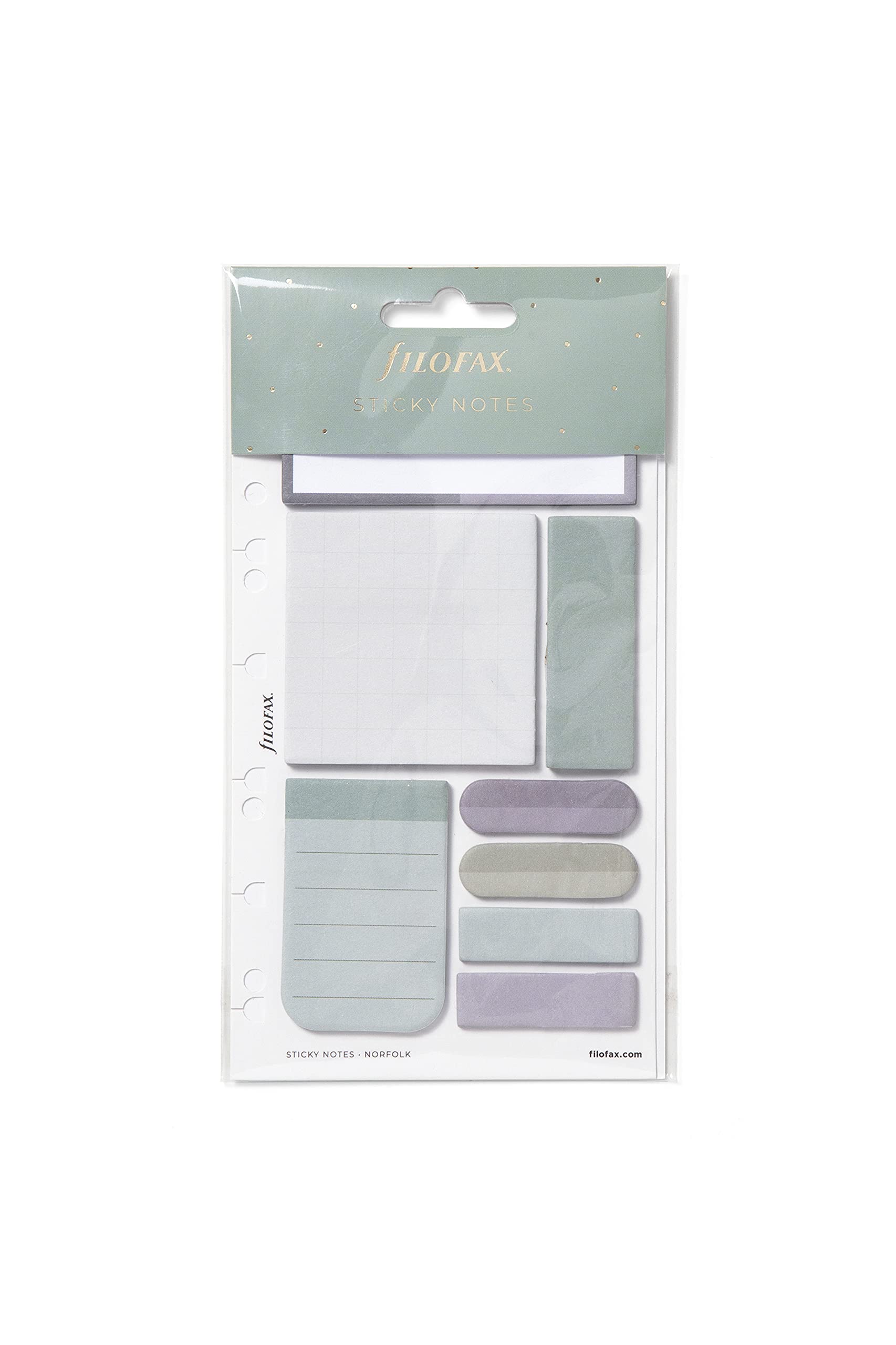Filofax Sticky Notes - Norfolk, white, 3.7 inches x 6.5 inches