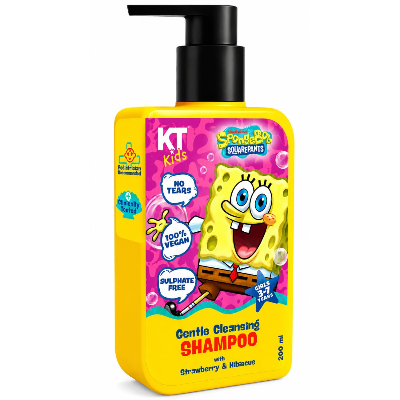 Gentle Cleansing Shampoo for Girls 3–7, Infused with Keratin and Strawberry and Hibiscus Extract, Moisturizing, Anti-Dandruff, Hair Growth, Scalp Protection, Chemical Free, 200ml - Pack 1-picture-25