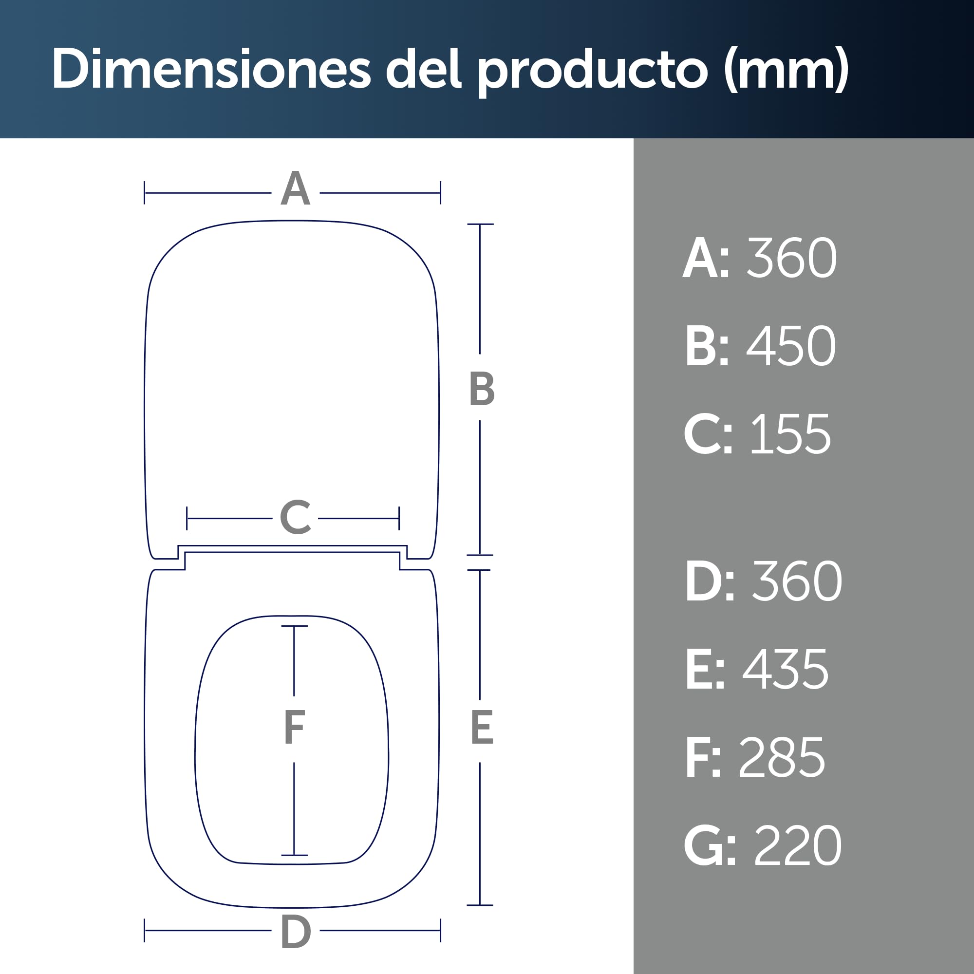 Ideal Standard Mia asiento de WC envolvente, angular – Blanco (Alpin) | Asiento de inodoro con cierre de tapa automático (SoftClose), J469701
