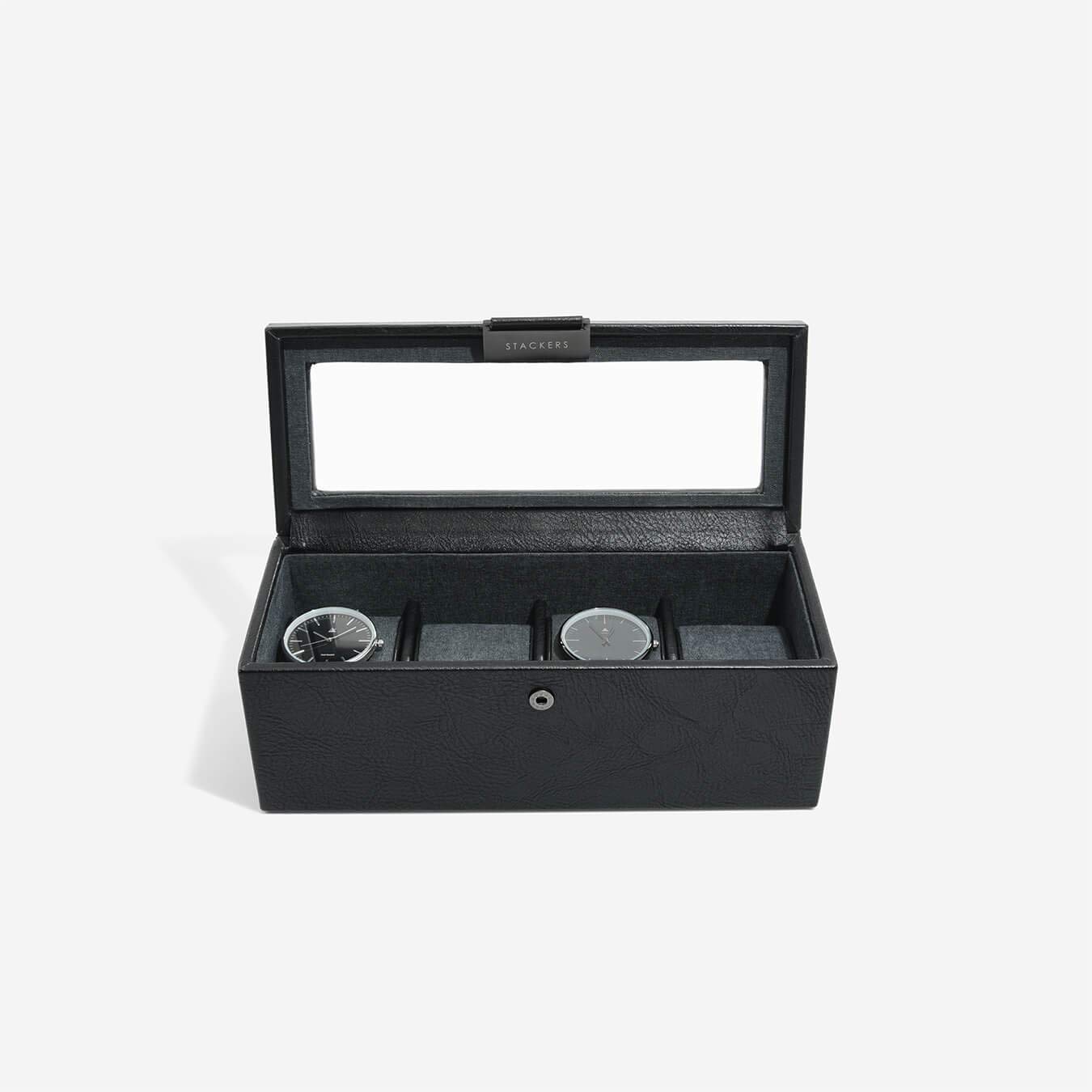 Stackers Coffret à Montres à 4 Places en Noir