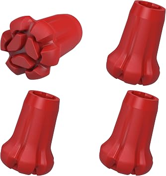 AWINNER المشي لمسافات طويلة القطب نصائح، 4 Pcs، المطاط، ارتداء & المسيل للدموع مقاومة، لرحلات البولنديين، عصي المشي، المشي لمسافات طويلة قصب