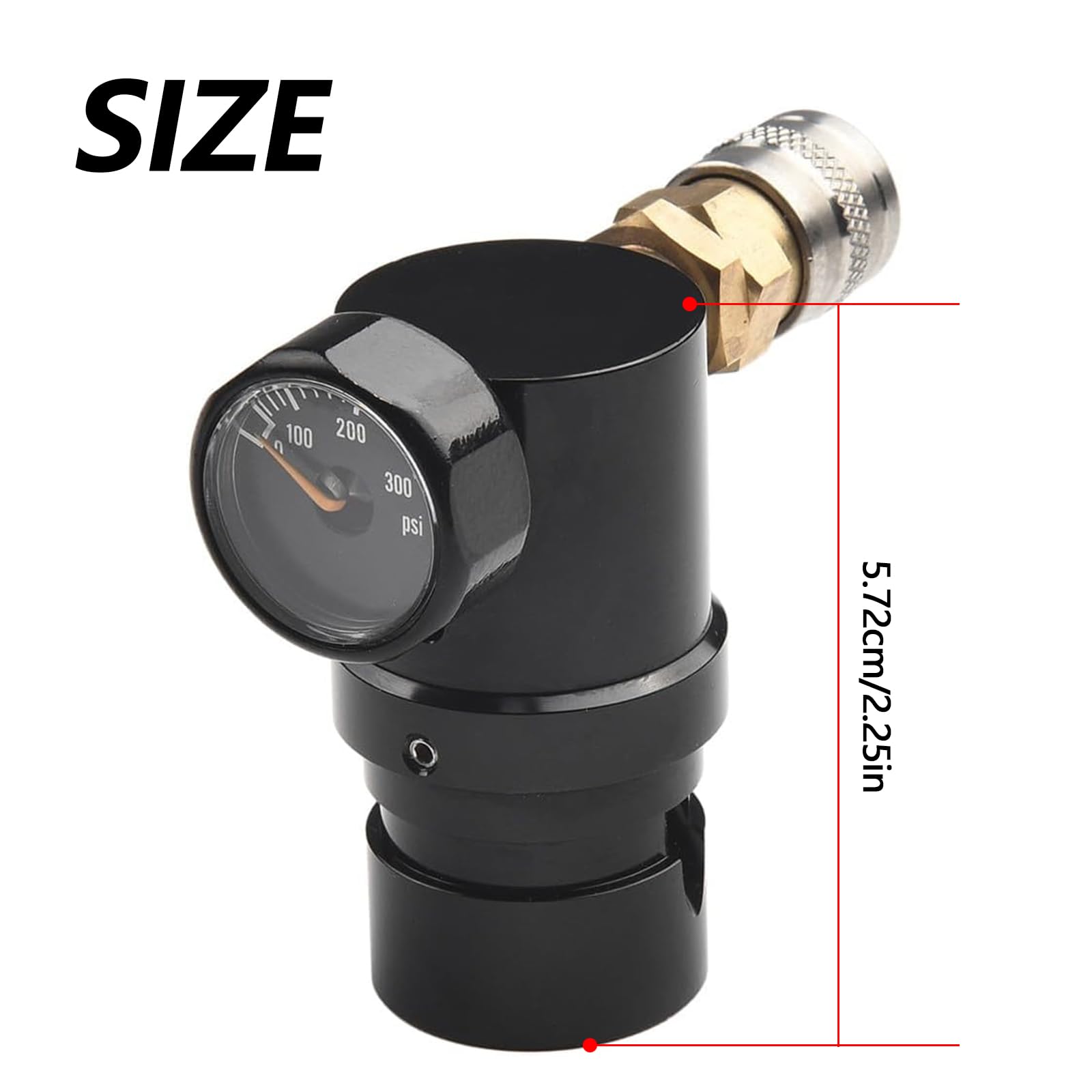 Compresor De Aire Pcp Para Paintball, Regulador De Tanque De Aire, Regulador De Aire Hpa Micro Mr, ManóMetro De 2000 Psi, Regulador De Tanque De Aire De Paintball E Indicador De VáLvula