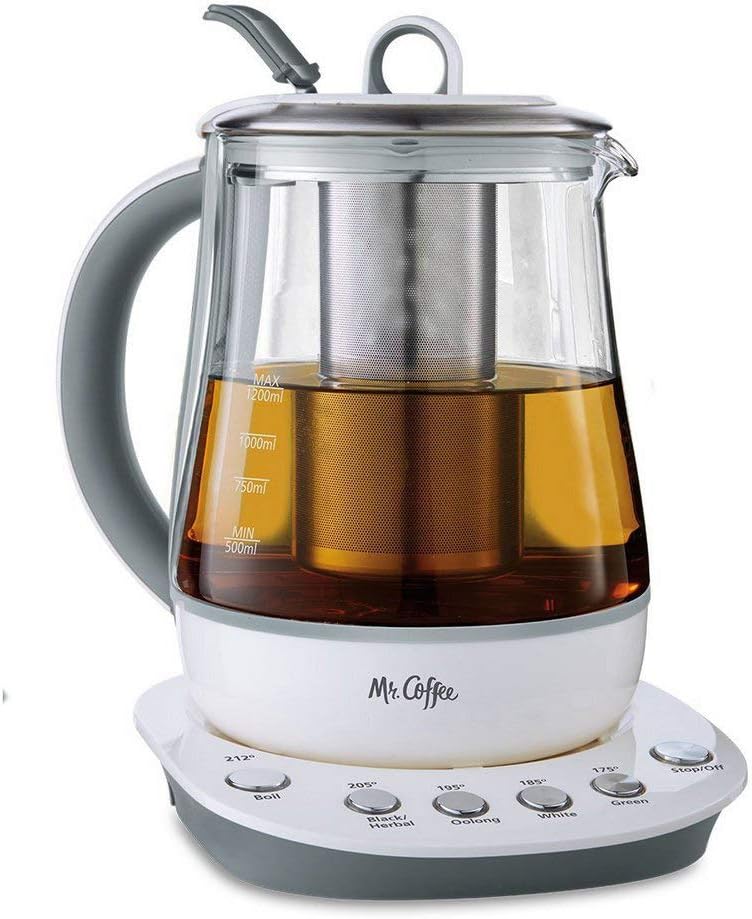 Mr. Coffee Hot Tea Maker and Kettle, White