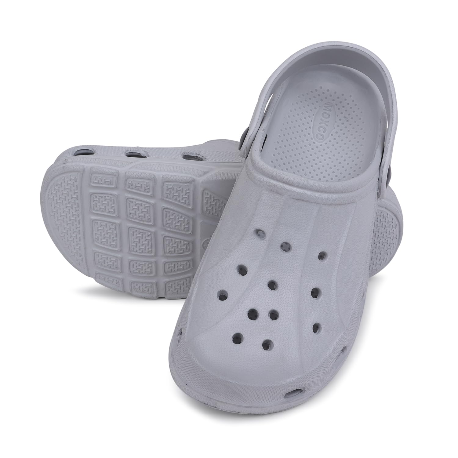 MOXCO Mens Super Comfortable Clogs || Sandals with Adjustable Back Strap for Men (Grey, 8) (B0D25M582G) Amazon Price History, Amazon Price Tracker