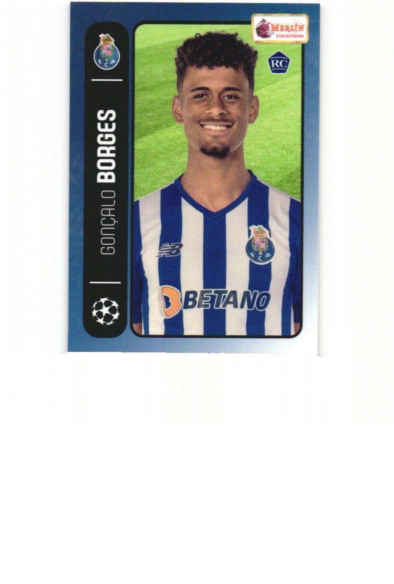 GONCALO BORGES 2022 Topps Merlin Heritage 98 UEFA Champions League UCL Soccer #133 Rookie Card RC FC Porto Portugal
