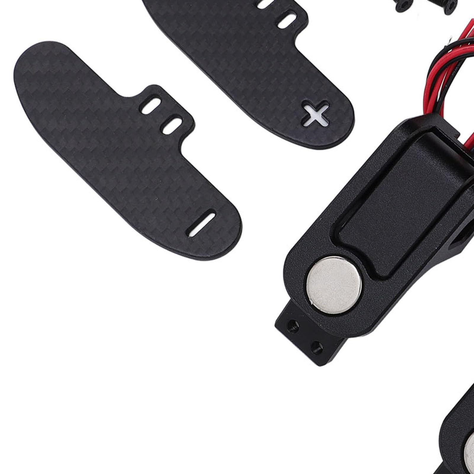 Generic Wspornik CNC ze Stopu Aluminium Magnetyczna Dźwignia Zmiany Biegów do Kierownicy Fanatec, łatwa Instalacja Łopatka Zmiany Biegów dla Graczy w Gry Wyścigowe