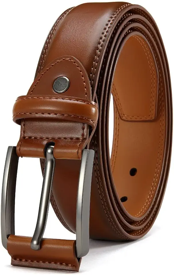 Cinto masculino de couro legítimo, feito à mão, 100% couro bovino, designs modernos e clássicos para trabalho, negócios e casual