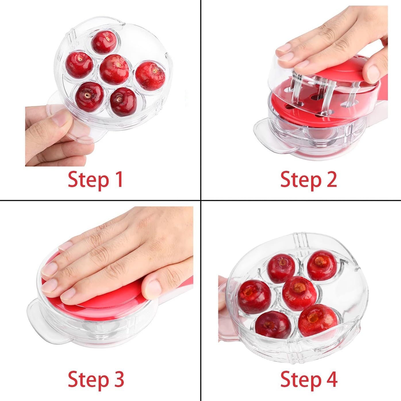 Cherry Pitter - Pit 6 Cherries at Once! -3 Cherry Pitter - Pit 6 Cherries at Once! -3