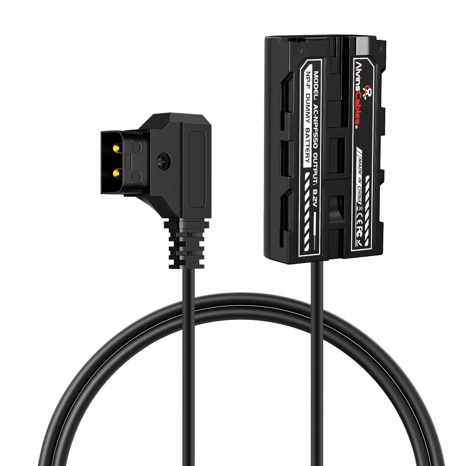 Amazon | Alvin's Cables NP-F550 ダミーバッテリー to D-Tap 電源