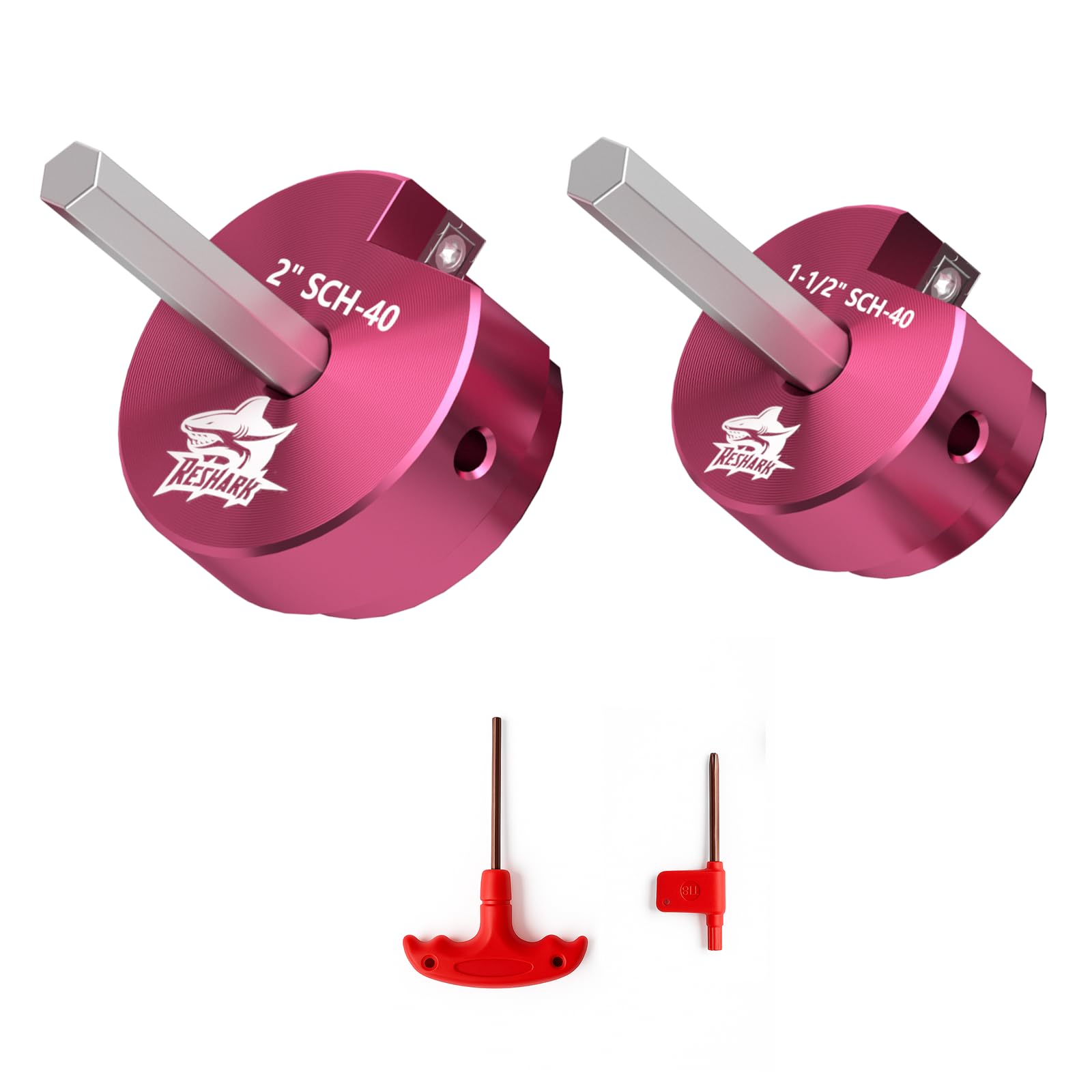 Kit de 3 escariadores de tubos de PVC con 1/5.1 cm, 3/10.2 cm, 2.5 cm