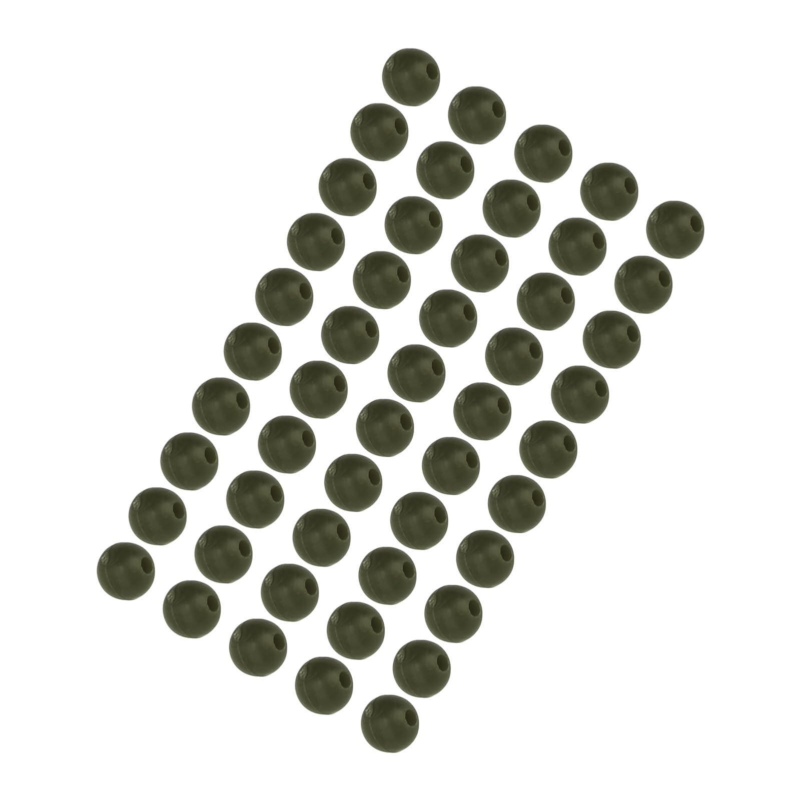 Cuentas de Pesca, Cuentas de Hilo de Pescar, Cuentas de Pesca de Agua Salada, Diámetro de 6 Mm, 50 Piezas, Aparejo de Pesca de Carpa Suave para Pesca Nocturna y Pesca en Aguas