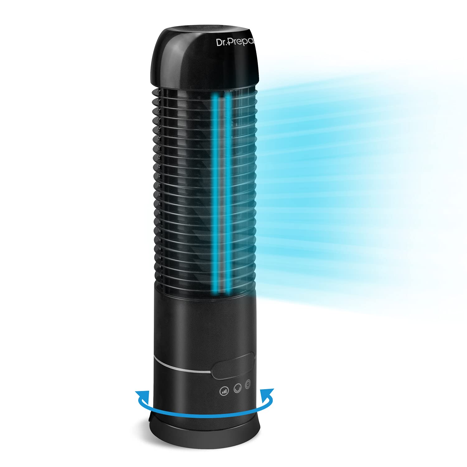 DR PREPARE 16 Tower Fan 70 Oscillating Desk Fan 3 Speeds with Timers Personal Small Fans Portable Bladeless