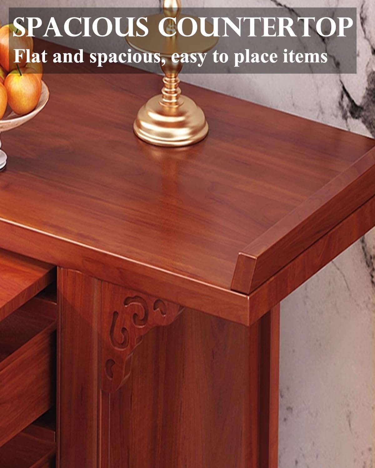 Tavolo Da Preghiera, Altare Di Meditazione In Legno Con E Cassetto, Supporto Per Altare Di Meditazione Zen, Per Casa/ingresso/pooja/offerte(34.6in/88cm)