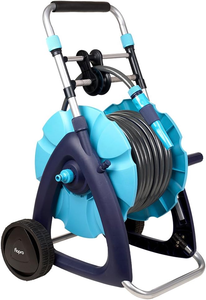 Assembled Hose Cart Fitted With 30 m (98 ft) Garden Hose Pipe