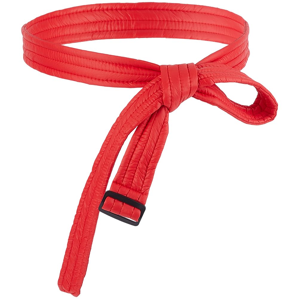 GORGECRAFT Cinturón De Algodón Acolchado Rojo De 1.8m Para Mujer Cinturón De Tela Para Abrigo De Plumas Cinturón De Tela Con Hebilla Ajustable Cinturón De Repuesto Para Túnicas Cinturón Con Nudo
