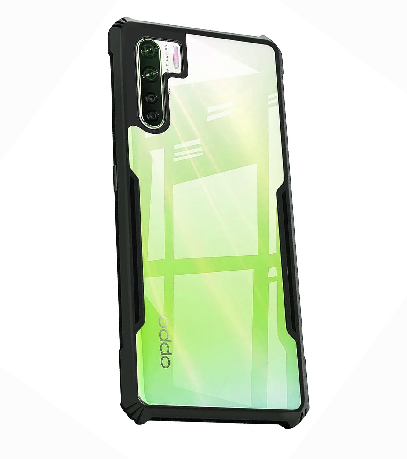 COBERTA Back Cover for Oppo F15 Back Cover Case - Black Transparent (B0CGLLFN5D) Amazon Price History, Amazon Price Tracker