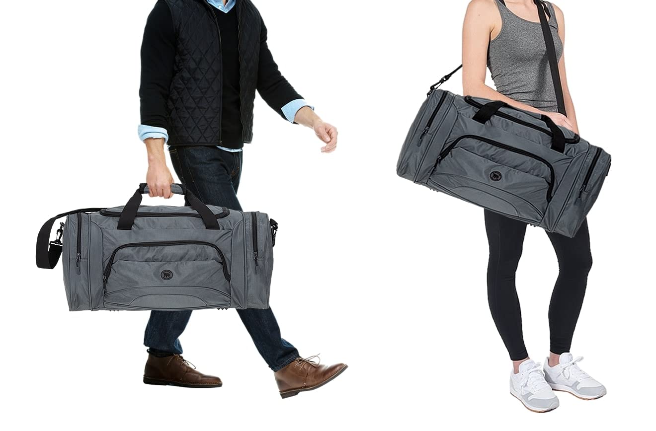 Sporttasche Elephant Color XL Reisetasche 1298 Grau + Trinkflasche