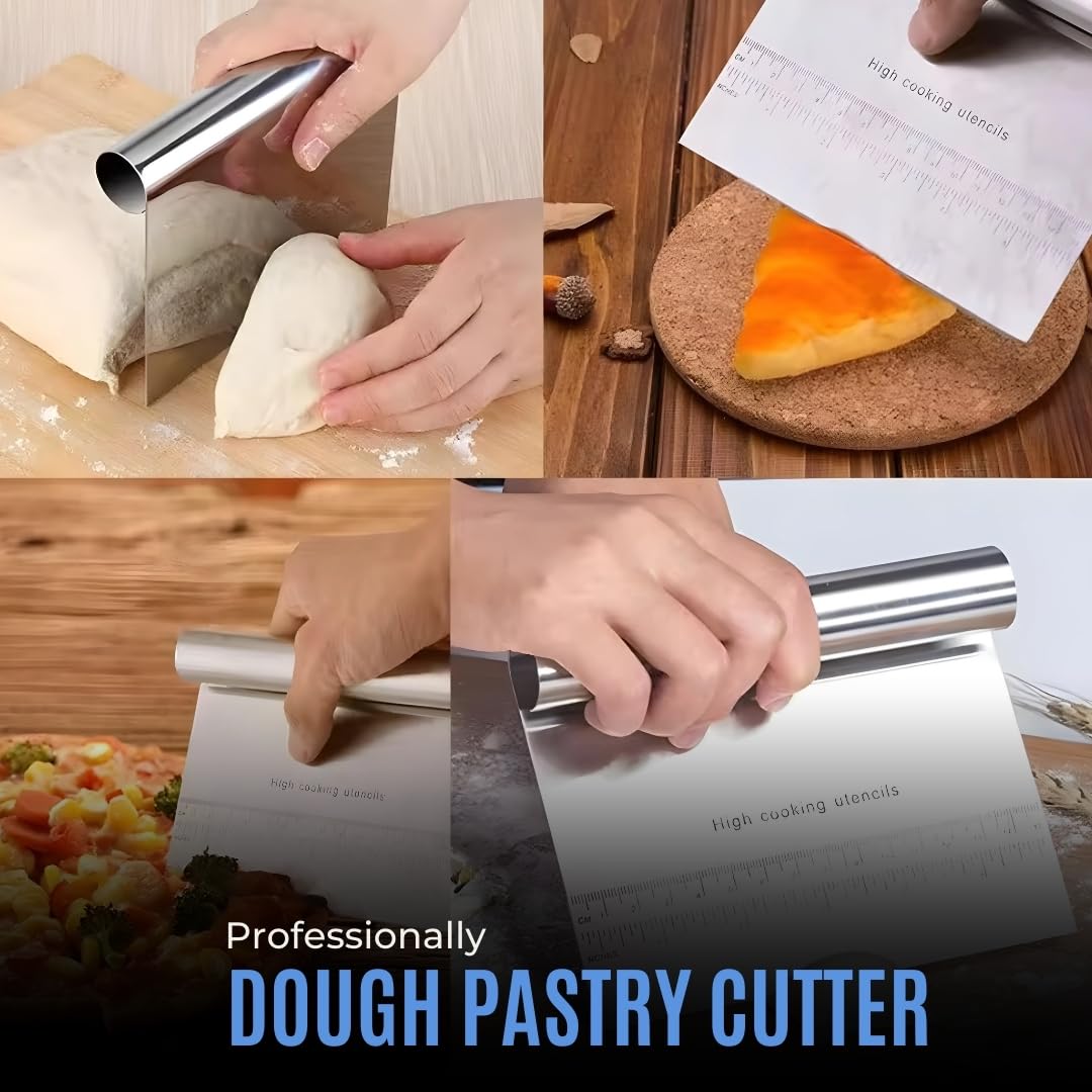 Keyana Rodillo de mármol con asas de acero inoxidable, tapete de silicona, rascador de masa y cuna de madera, regalo ideal para panaderos y entusiastas de la cocina casera