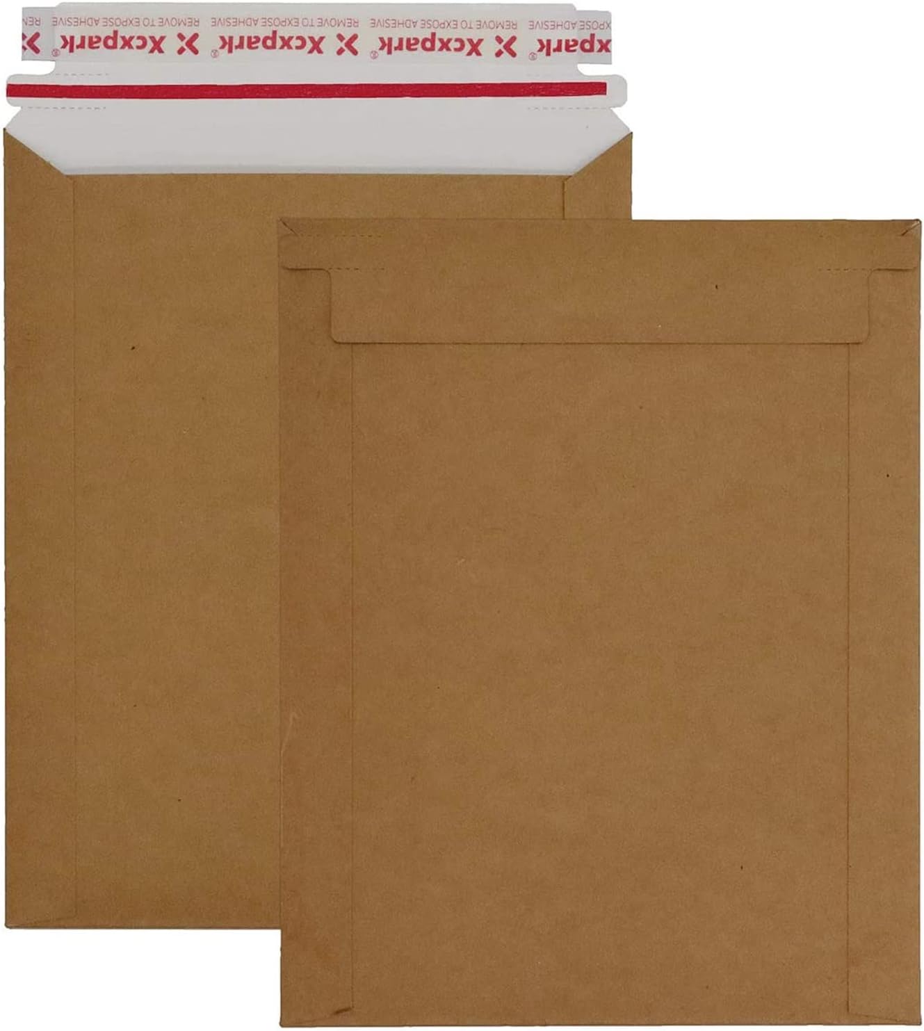 25 Pack kraft brown Rigid Mailers 9.25 x 11.75 inches, Self Seal Photo Document Mailers Premium Cardboard Keep Flat Envelopes for Photos, Pictures, Papers, Files, CD
