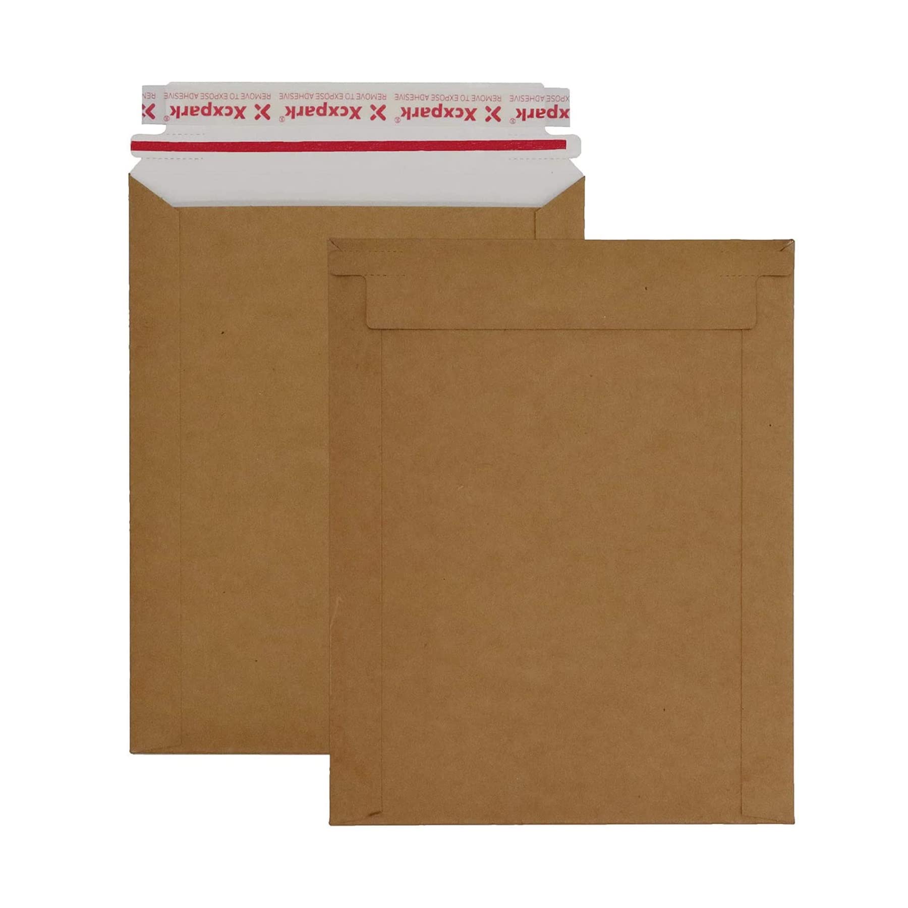 25 Pack kraft brown Rigid Mailers 9.25 x 11.75 inches, Self Seal Photo Document Mailers Premium Cardboard Keep Flat Envelopes for Photos, Pictures, Papers, Files, CD