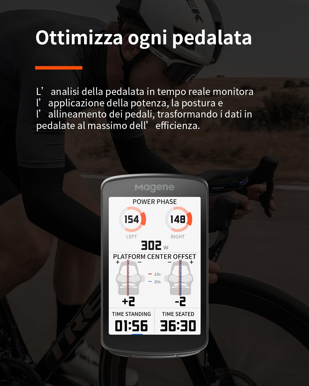 Magene C706 GPS Ciclocomputer Navigazione Cartografica Touchscreen 3,3" Dual-Band