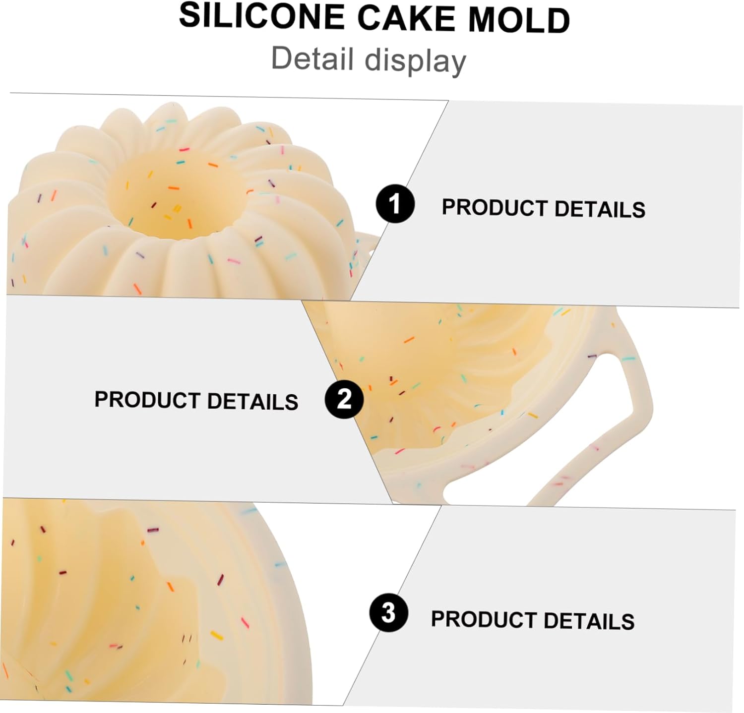 Diy Round Silicone Cake Mold Non-stick Baking Tray with Metal Edging Flexible and for Cakes and Desserts at Parties and Gatherings