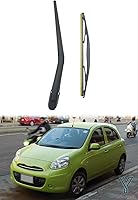 Vista 3 de YW AUTO - Limpiaparabrisas trasero compatible con Nissan March 2010-2016