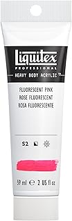 Liquitex Professional Heavy Body Acrylic Paint, 2-oz (59ml) Tube, Fluorescent Pink