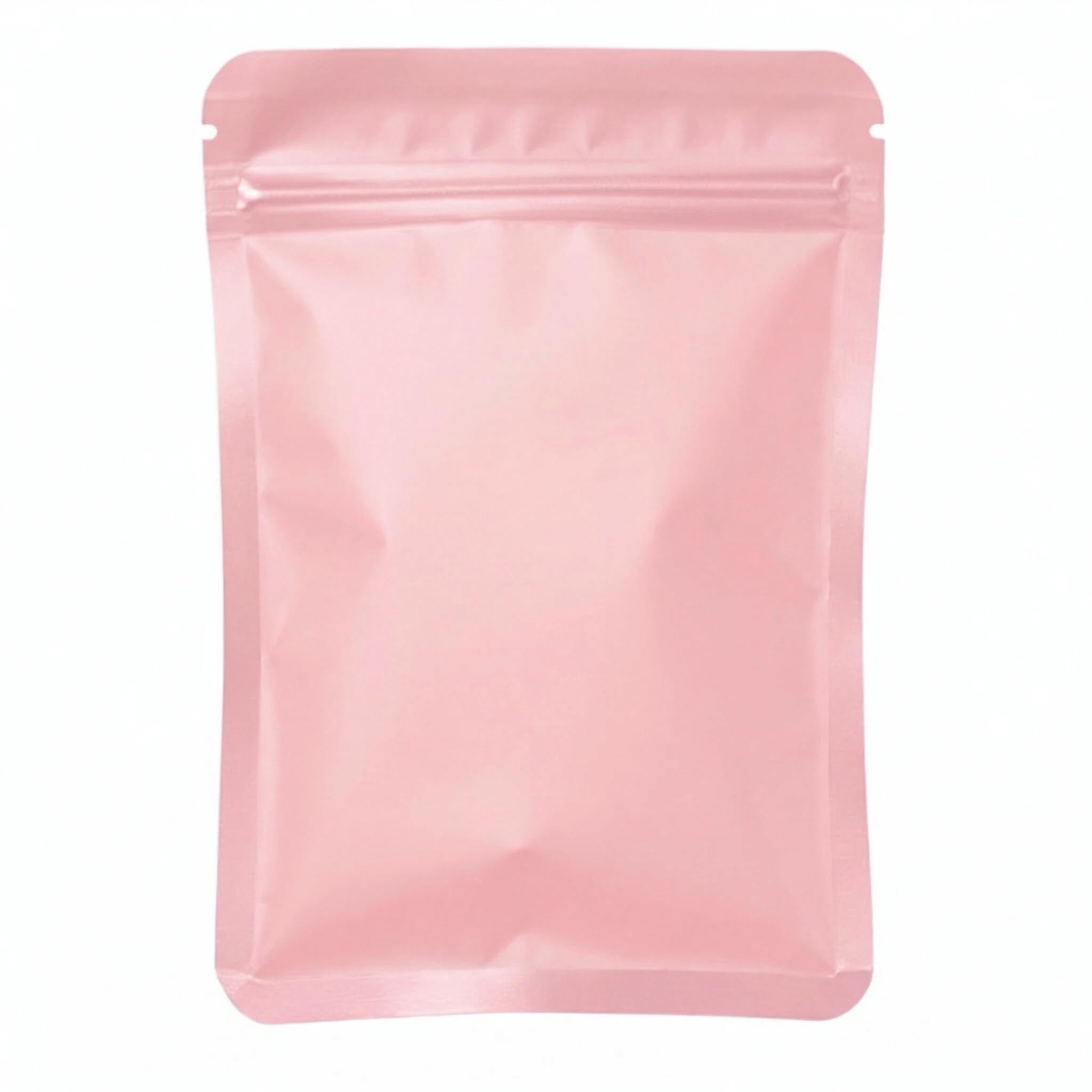 Mylar Bags 100 pcs,Resealable Ziplock Pink Baggies 7x10cm,Cali Packs 3.5g