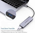 USB C to Dual HDMI Adapter - Newmight 4 in 1 USB C Dongle with 2 HDMI,a USB C PD Port and a USB2.0 Port, Supports 4K@60Hz and Dual 4K@30Hz, for iPhone 15 Pro, MacBook Pro/Air, Dell XPS and More