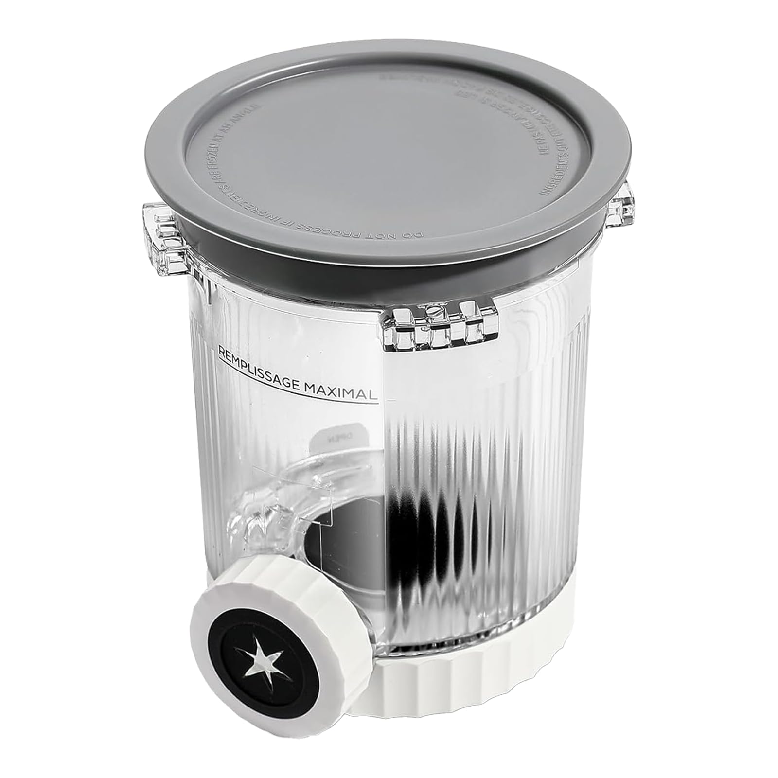 Alimingyan 1 Pack Creami Pints and Lids for Ninja NC700 NC701 Series, Compatible with Ninja Swirl Ice Cream & Soft Serve Makers, BPA-Free & Dishwasher Safe (NC70 1 Gery)