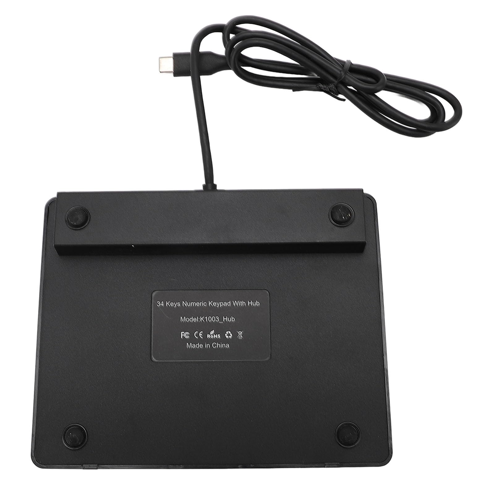 Tastiera numerica cablata, 34 tastiere USB esterne per l'ingresso dei dati, Plug and Play, Numpad cablato silenzioso sottile portatile per Laptop Desktop PC Tablet