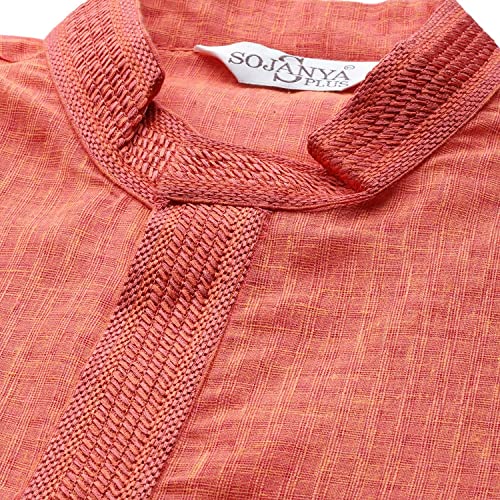 Image of SOJANYA (Since 1958, Men's Silk Blend Grey Kurta Pyjama & Silk Blend Jacket Combo