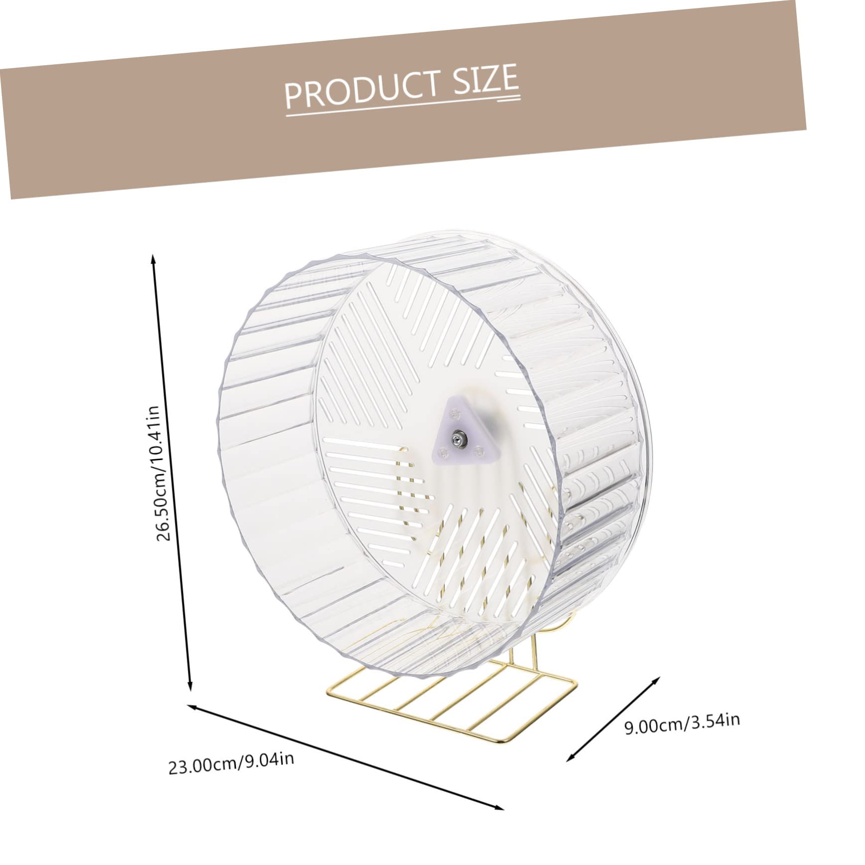 Toddmomy Hedgehog Wheel Silent for Hamster Cage Compact Rat Wheel Decorative Chinchilla Wheel Exercise Toy Pet Shop Accessory Random