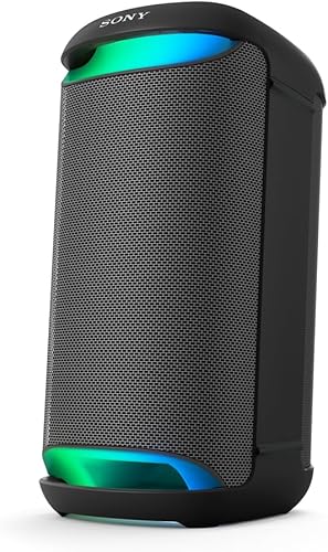 Sony SRS-XV500 Altavoz portátil Bluetooth para fiesta de karaoke y máquina de karaoke, batería de 25 horas, resistente a salpicaduras, luces