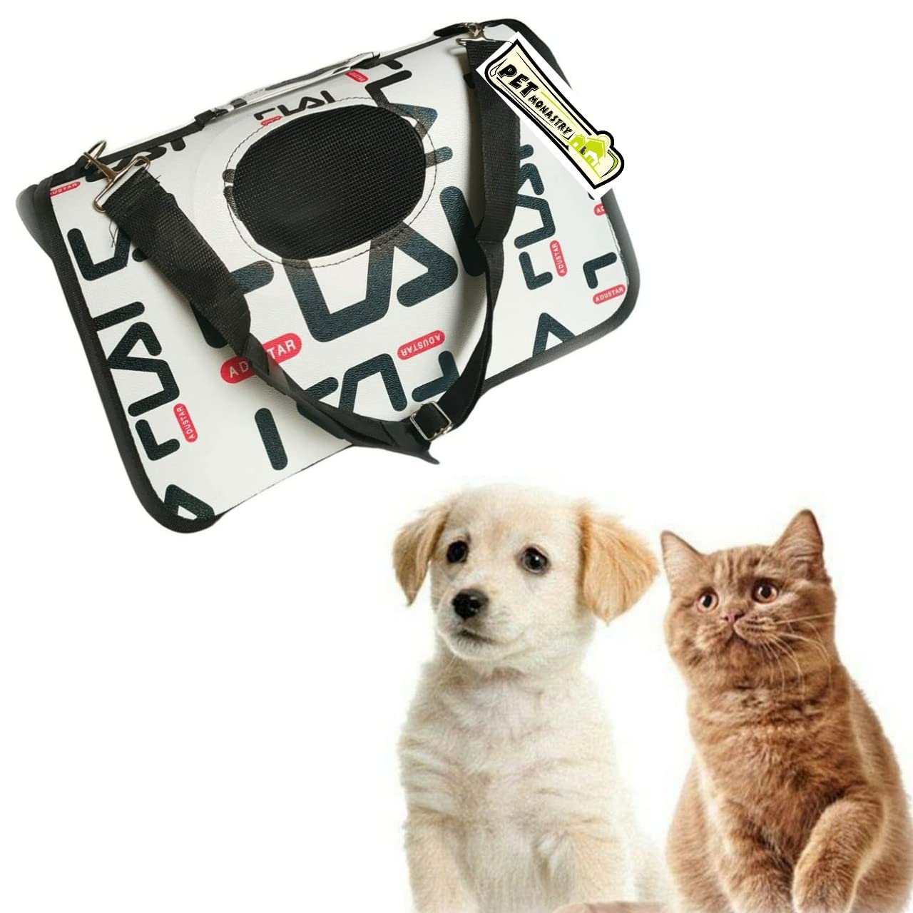 Pet Monastry® Breathable Barrel Printed Sling Outdoor Travelling Bags - Pet Shoulder Hanging Bag | Pet Carrier | Dog Carrier | Cat Carrier (Size - Medium, Design - Dustar) (B09XJFXVNX) Amazon Price History, Amazon Price Tracker