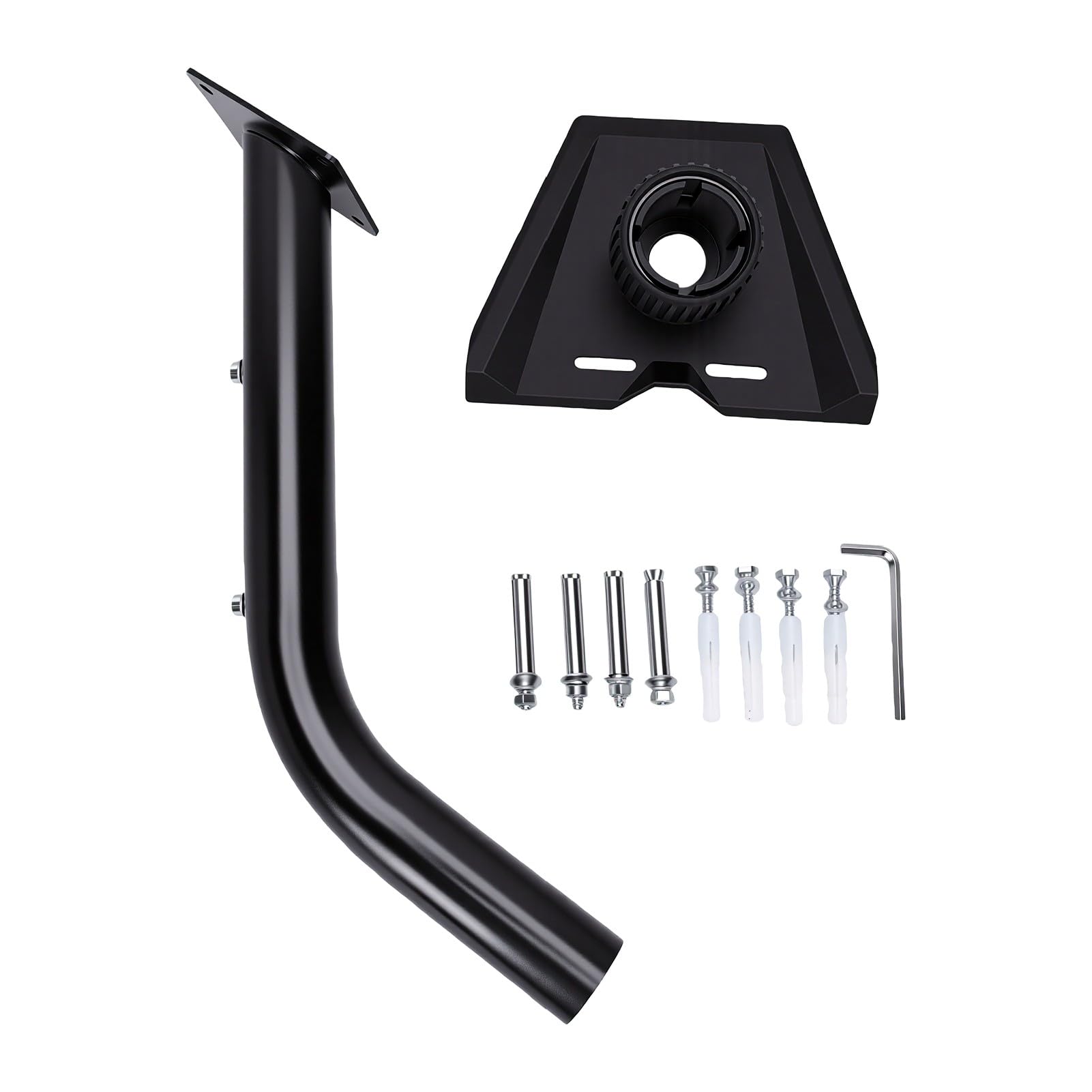 Bewinner Kit de Montaje de Satélite para Antena Parabólica Gen 3 4 4X, Soporte de Montaje en Poste Telescópico de Aleación Resistente para Techo de Pared, Soporte para Antena Parabólica para
