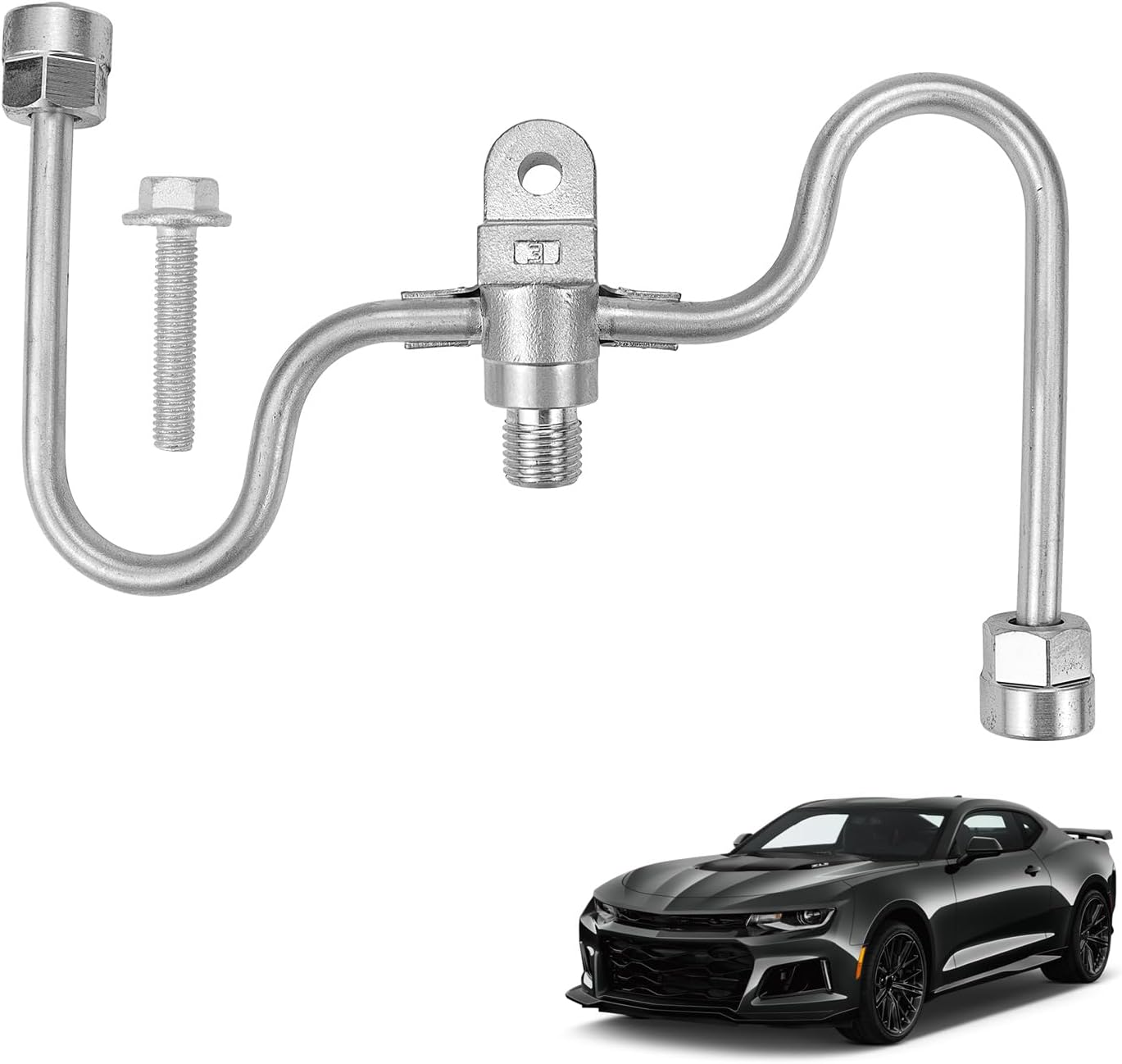 Fuel Injector Fuel Rail Crossover Tube Compatible with Some Chevrolet Camaro Silverado GMC Sierra Cadillac Escalade Vehicles 12677002