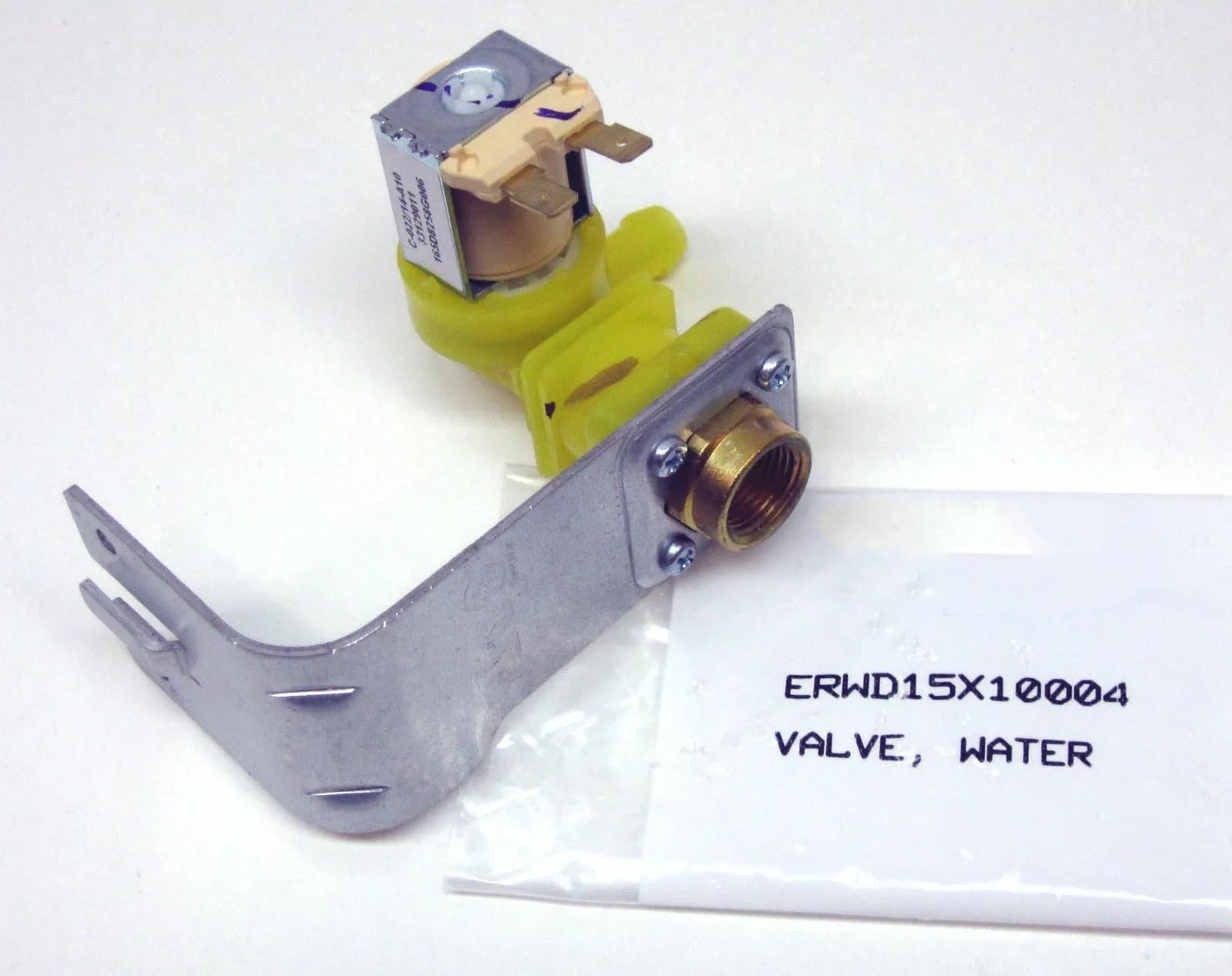 WD15X10004 Dishwasher Water Solenoid Inlet Valve for GE, Replaces PS259369 AP2039344 WD15X10011 165D8258G006