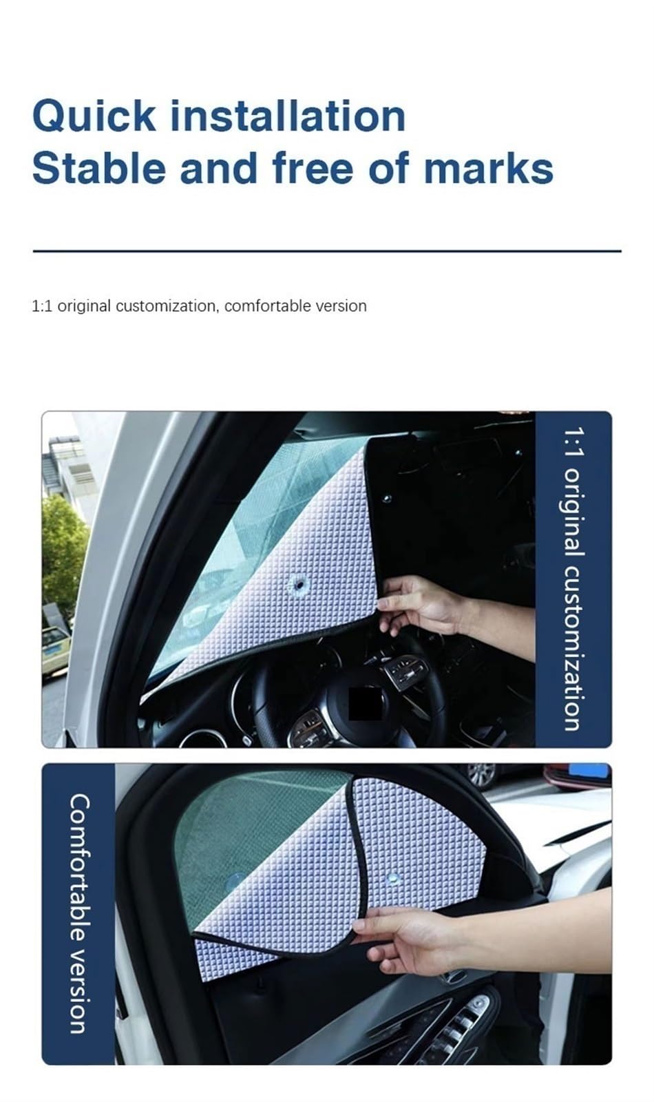 Parasol Lateral Coche Para Benz Para GLK X204 2008 2009 2010 2011 2012 2013 2014 2015 Parasol Para Ventana Lateral De Coche Cortina Malla Para Parabrisas Delantero Parasoles Coche (Tamaño : 4-Front W