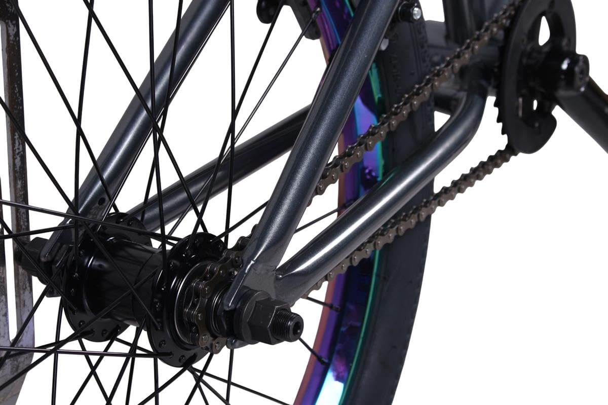 KHE Unique FC PRO 20 pollici BMX 10,3 kg - 100% CrMo Butted Telaio - Mozzo Freecoaster - 48 Spline Cava - MID BB - Cerchi Oil Slick - Street BMX