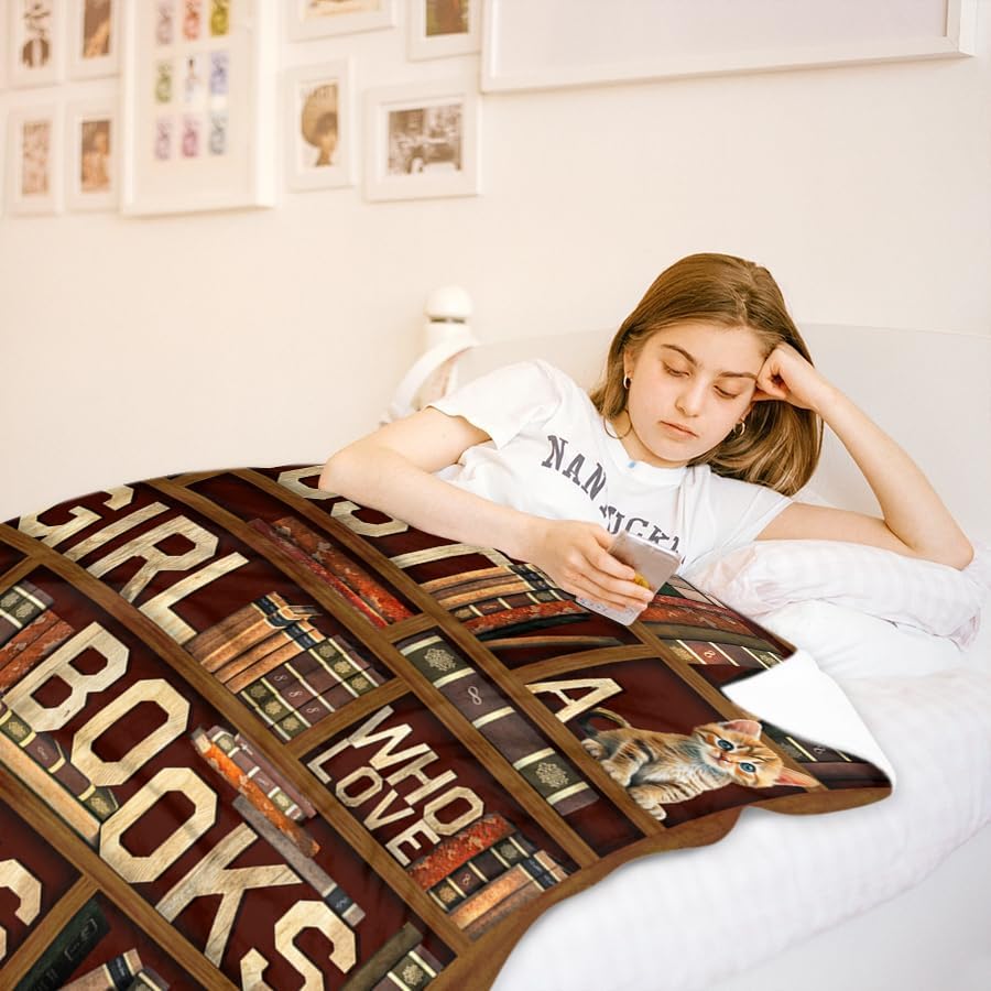 Miniatura 6 de Manta de regalo para amantes de los libros para amantes de los libros, mujeres, lectores, bibliotecarios, regalos para lectores de libros, el mejor