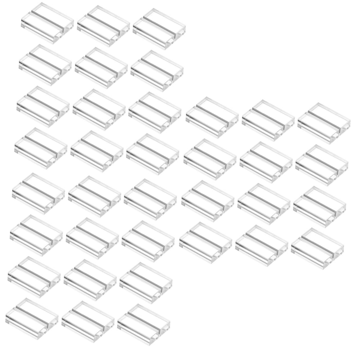 SHINEOFI 36piezas Soportes De Acrílico Transparente Para Tarjetas De Titulares De Números De Mesa Menú y Cartas Para Bodas y Eventos Diseño Moderno y Minimalista