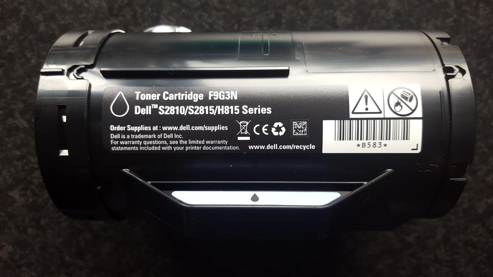 Toner Dell S2810dn noir capacité standard pour le télétravail