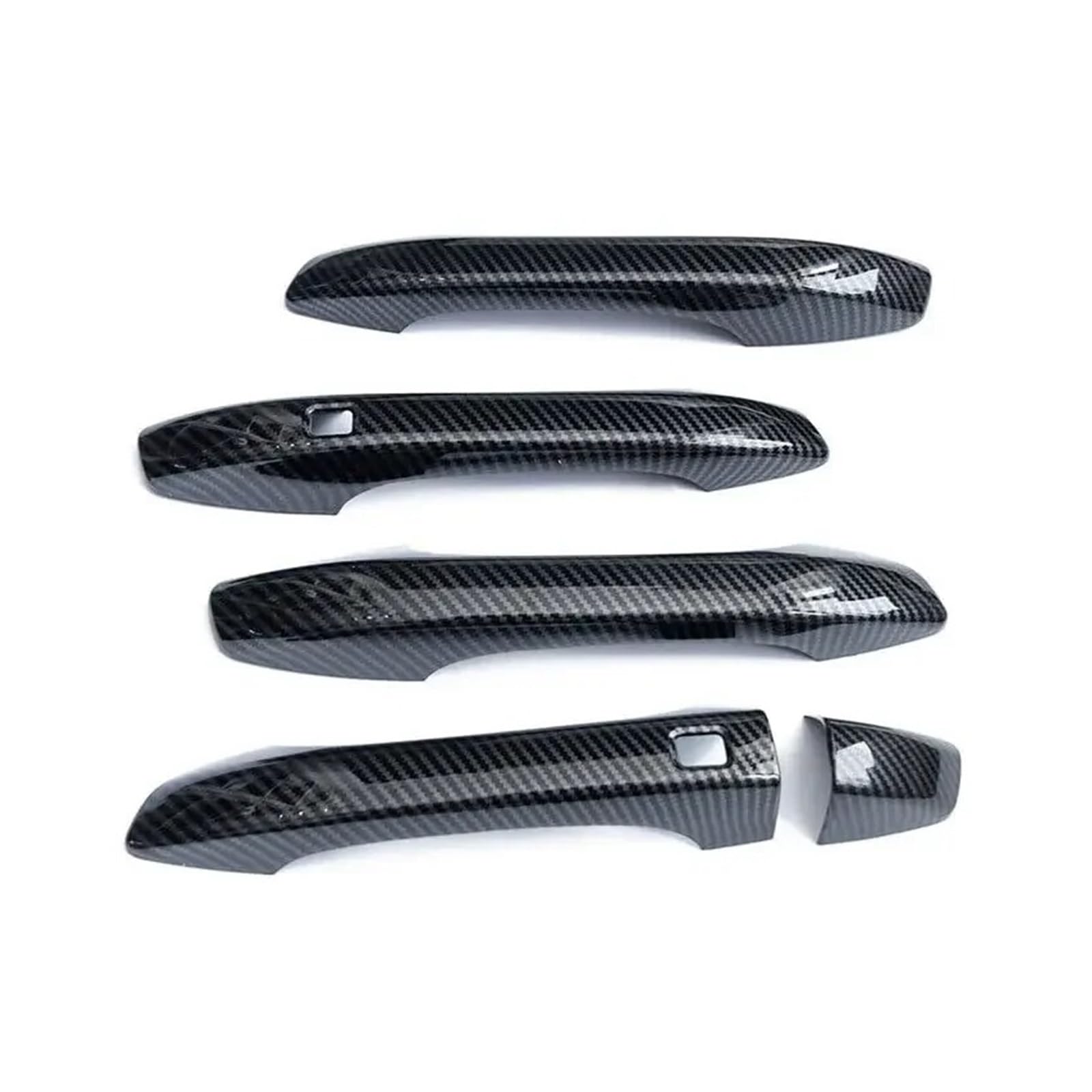 Sauanmnktp Carbon Exterior Door Handle For Car For Kia K5 For Optima 2021 2022 2023 Car Fiber Silver Exterior Door Handle Moulding Cover Trim(Carbon)