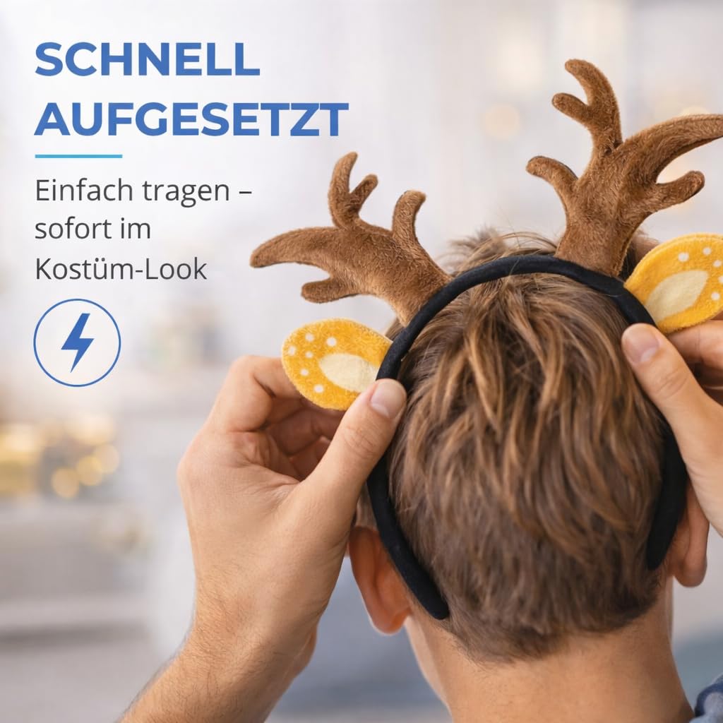 Chapeau de chevreuil bois de cerf carnaval adultes enfants costumes