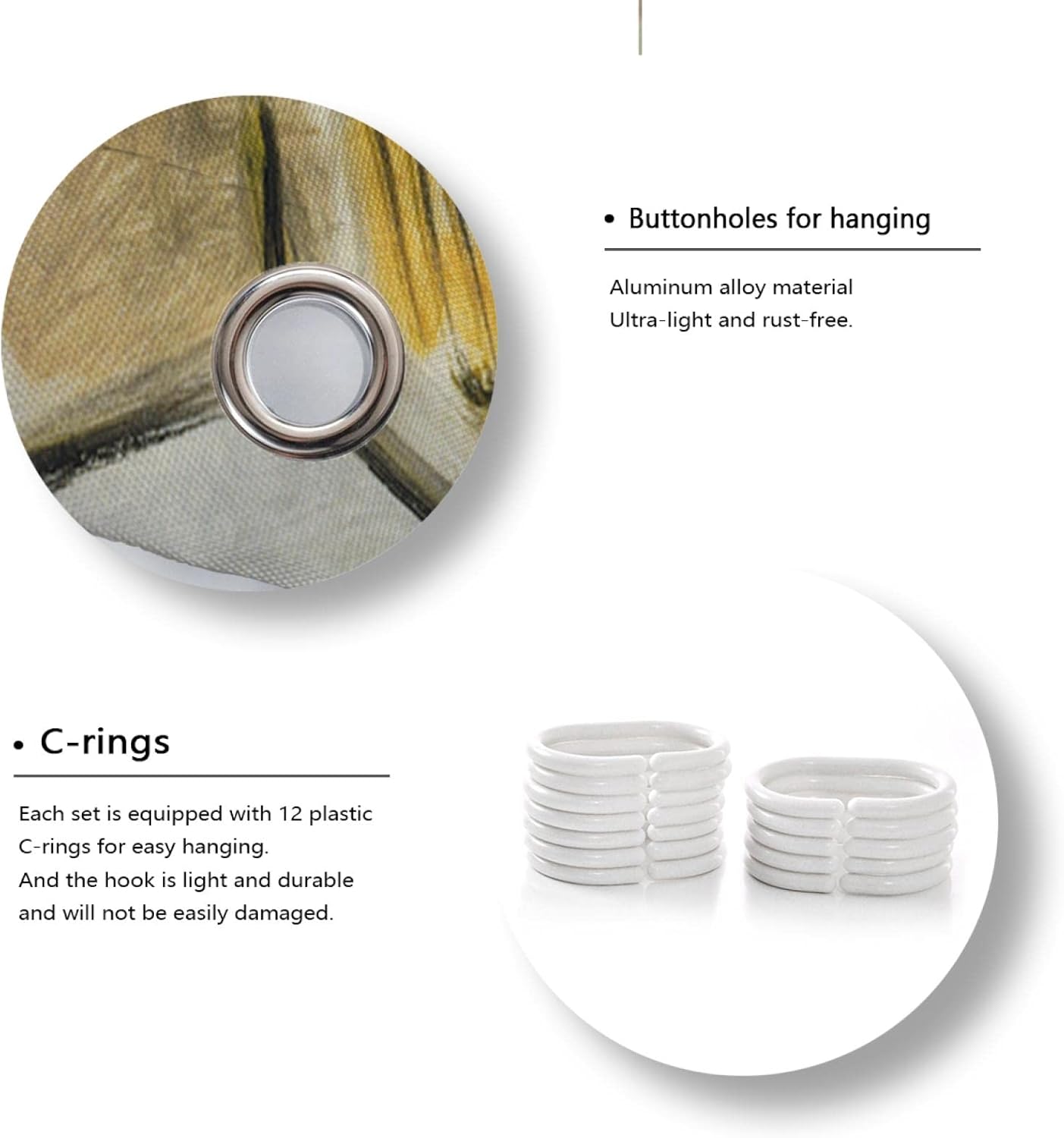 Yellow Open Door Room Shower Curtain Liner Henri Matisse Impressionism Bathtub Curtain for Bathroom White Shower Curtain with Hooks W78 x L84(in)